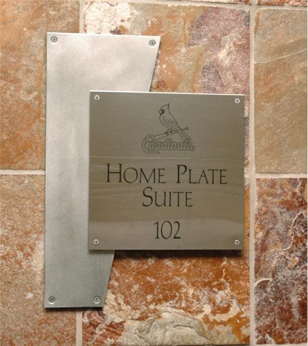 - Home Plate Suite Signs  Room 102
