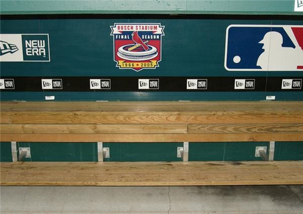 - Section of Visitors Dugout Bench
