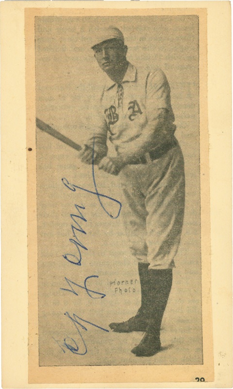 - Cy Young Signed 
Government Postcard