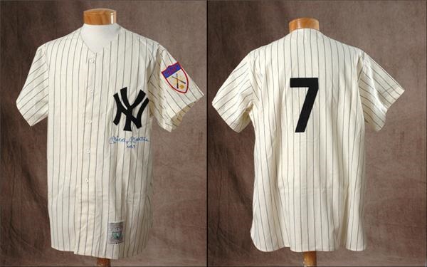 - Mickey Mantle Signed 1951 Yankees M&N Jersey