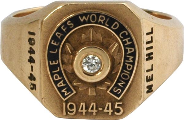 - Mel “Sudden Death” Hill Toronto Maple Leafs Stanley Cup Ring