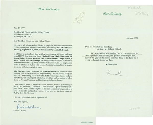 - Paul McCartney Letter To President Bill Clinton