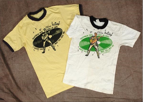 - Two 1956 Elvis Presley T-Shirts