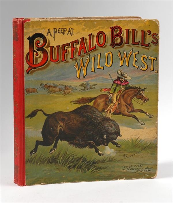 - 1887 Buffalo Bill 
Wild West McLoughlin Full Color Litho Book