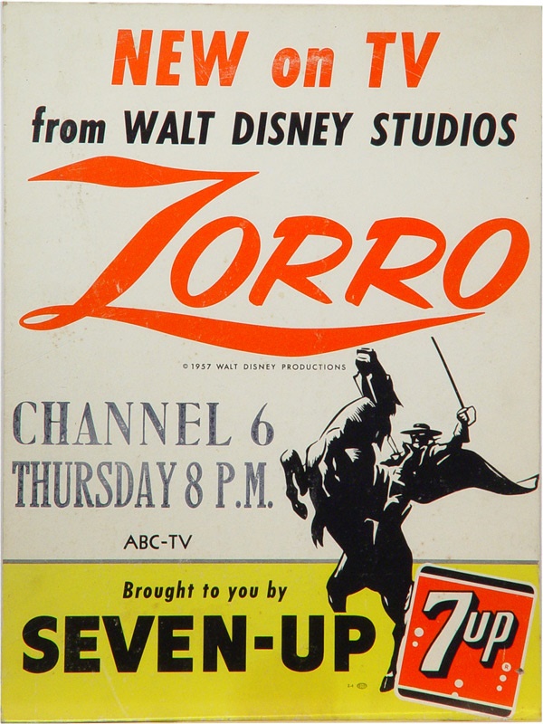 - Zorro Seven-Up Counter Sign