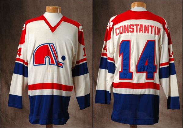 - 1974-75 Charlie Constantin WHA Quebec Nordiques Game-Worn Jersey