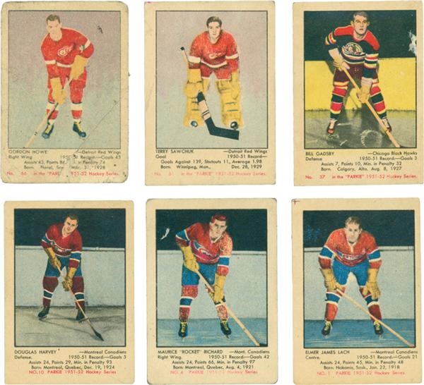 - 1951-52 Parkhurst Hockey Card Set
