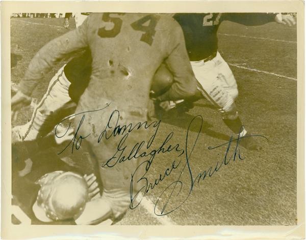 - Danny Gallagher Bruce Smith Signed Photo
