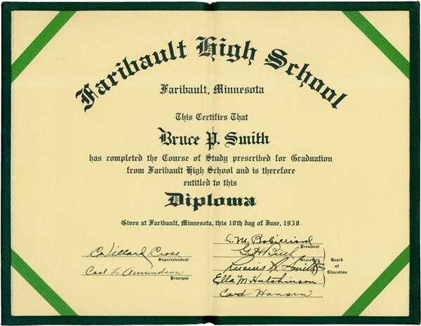 - Bruce Smith High School Diploma