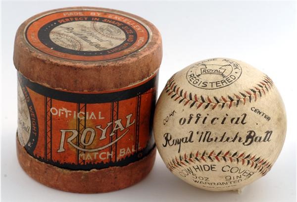 - Official Royal Match Baseball And Original Cylinder