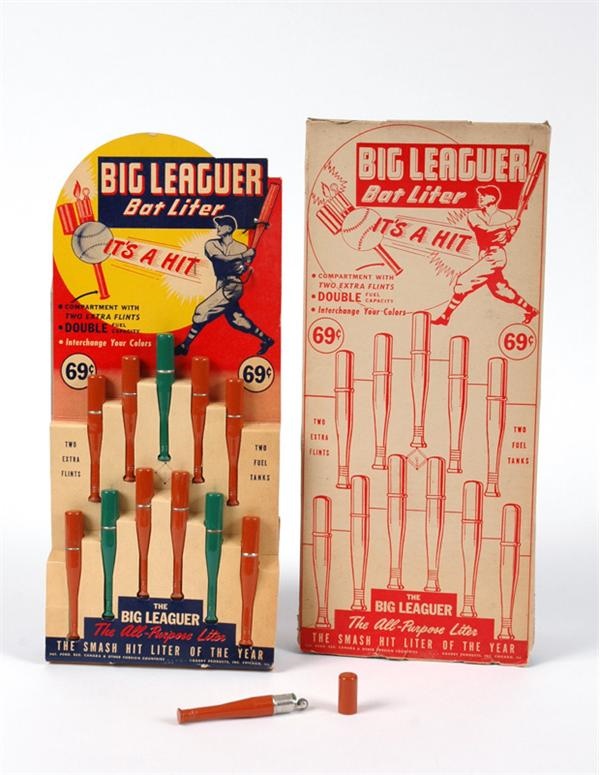 - 1940’s Mini-Bat Lighters With Original Display And Box