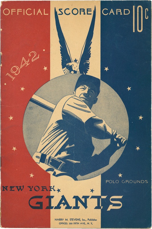 - 1942 All-Star Game Program From Polo Grounds