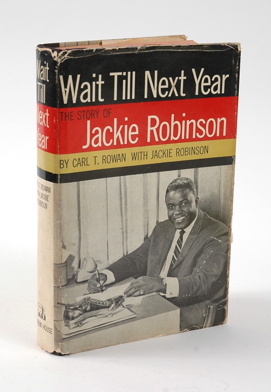 Dodgers - 1960 Jackie Robinson Signed 
“Wait Till Next Year” First Edition Book