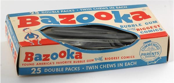 - 1959 Mickey Mantle Bazooka Complete Bubble Gum Box