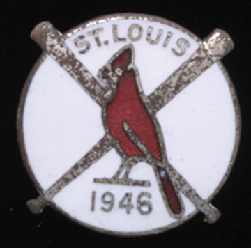 1946 St. Louis Cardinals World Series Press Pin