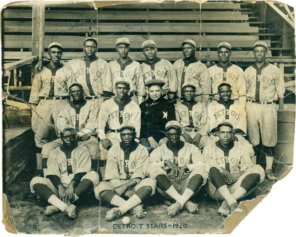 - 1920 Detroit Stars Negro League Photo