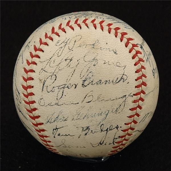 - 1935 American League All Star Team Signed Baseball