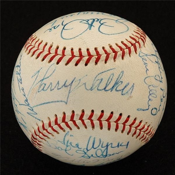 - 1967 National League All Star Team Signed Baseball (PSA 7.5)