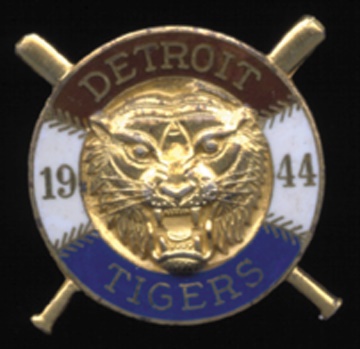 Baseball Pins - 1944 Detroit Tigers Phantom World Series Press Pin