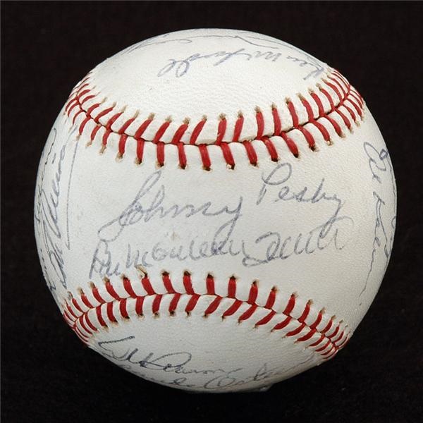 - 1963 American League All Star Team Signed Baseball (PSA 7.5)
