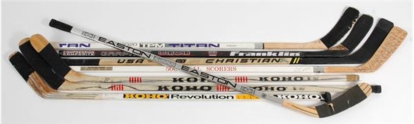 - NHL Superstar Game Used Stick Collection (8)