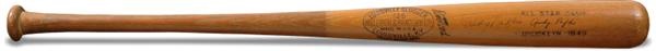 - 1949 Andy Pafko Game Used All-Star Game Bat (35”)