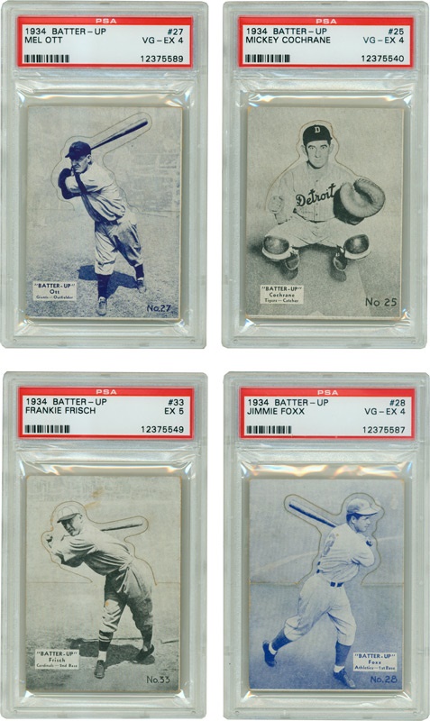 - 1934 Batter-Up Collection (55) 
With Several PSA Graded