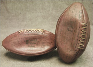 - 1932 USC & Notre Dame Signed Football