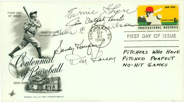- Perfect Game Pitchers Signed First Day Cover