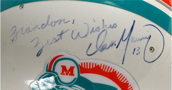 - Late 1980’s Dan Marino Game-Worn & Signed Helmet