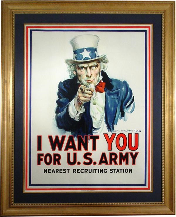- Uncle Sam WWI Recruiting Poster