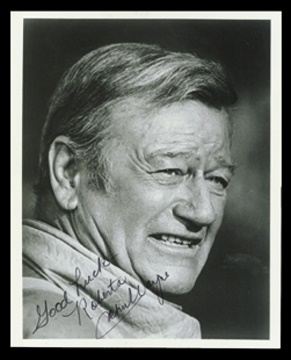 Movies - John Wayne as Cowboy Signed Photograph (8x10")