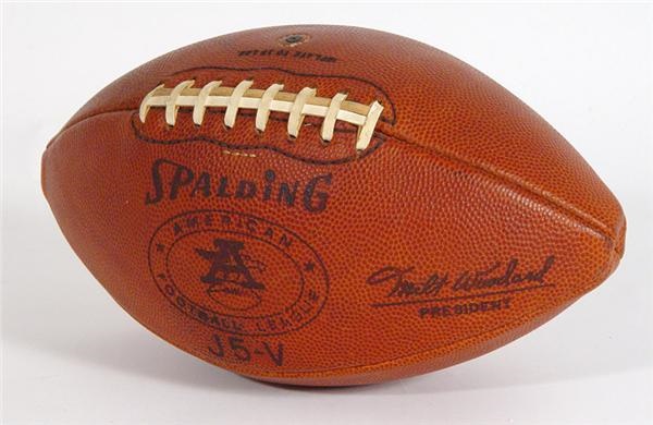 - AFL Football Used In Super Bowl II