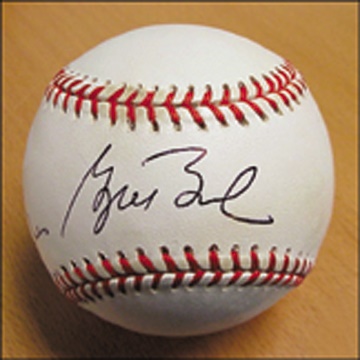 - George H. Bush Single Signed Baseball