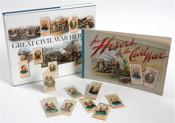 - 1888 Duke Heroes Of The Civil War 50-Card Set with rare Premium Album.