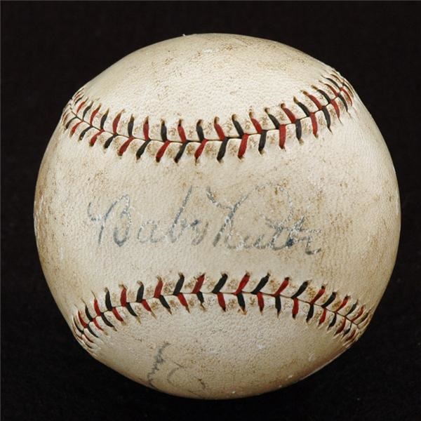 - Babe Ruth And Lou Gehrig Autographed Baseball