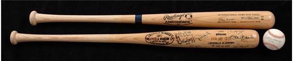 Baseball Autographs - Autographed Collection With 3,000 Hit Bat, Hank Aaron/Sadaharu Oh Bat & Ted Williams .406 Ball