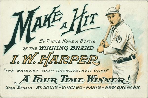 - Honus Wagner Harper Whiskey Trade Card