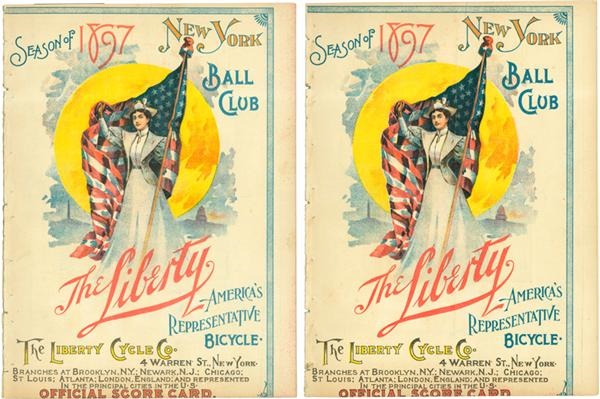 - Group Of Two 1897 New York Giants Programs