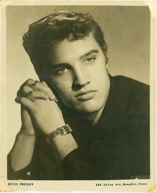 - Elvis Presley 1955 Signed Promo Photo