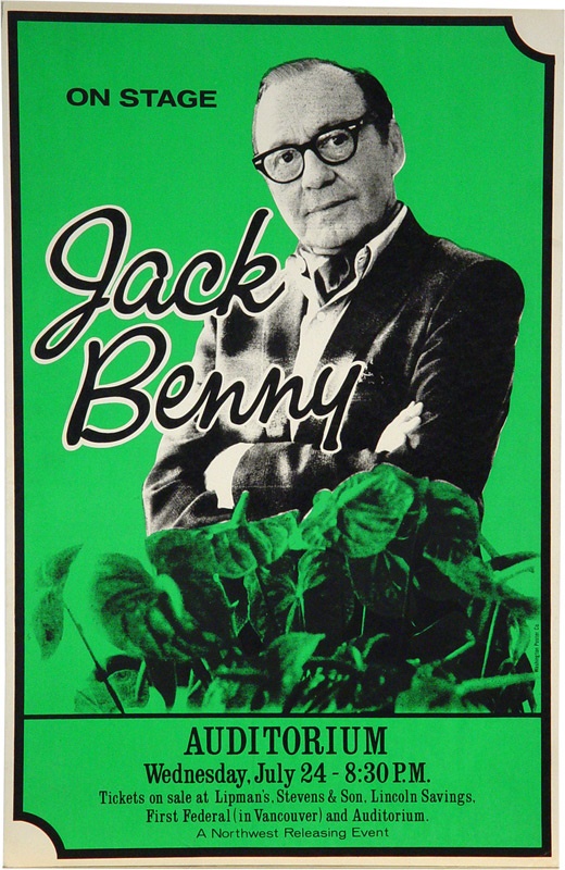 Entertainment - Jack Benny Concert Poster
