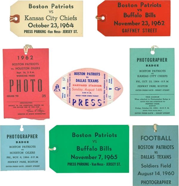 - Boston Patriots Ticket And Pass Collection (36)
