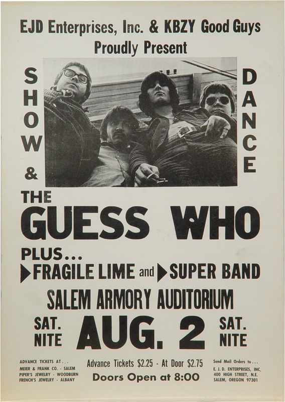 - Guess Who Boxing Style Concert Poster