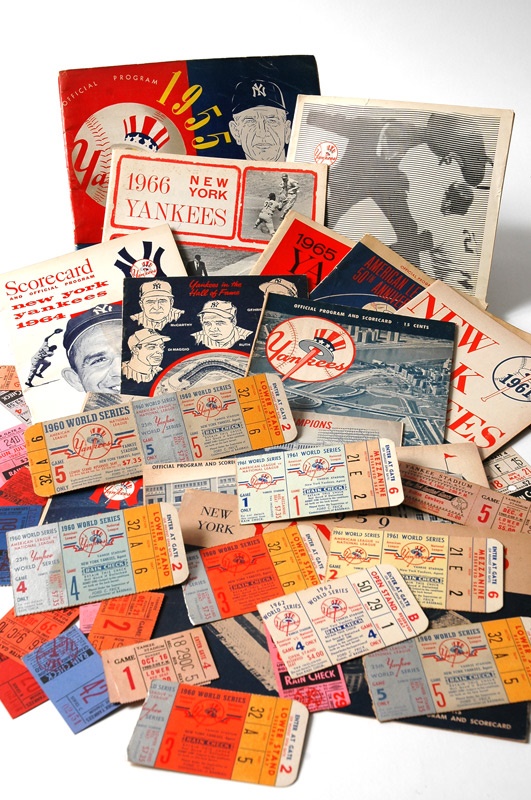 - Group Of Publications And Tickets With 1961 Yankees (200+)