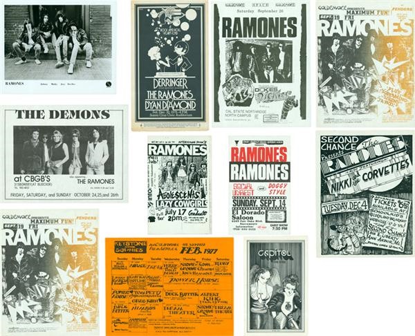 Rock Memorabilia - Collection Of Ramones Ephemera