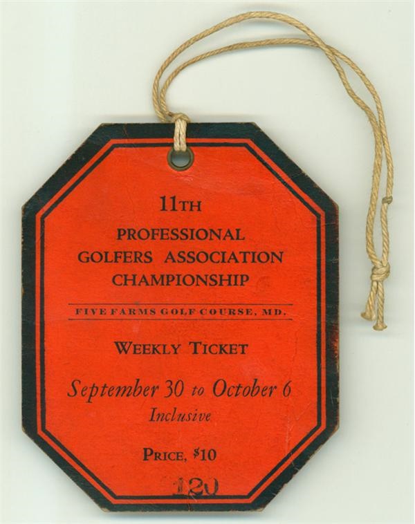 - 1928 PGA Championship Ticket