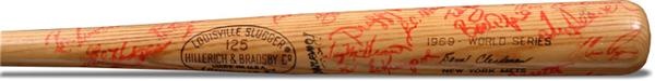- 1969 Mets Team Signed Donn Clendenon World Series Bat