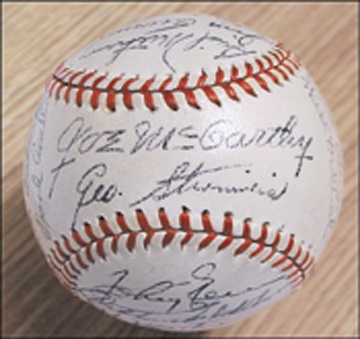 - 1944 New York Yankees Team Signed Baseball