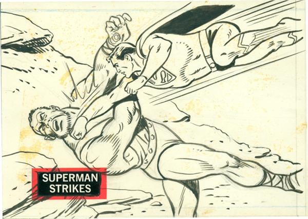 - Superman In the Jungle Original Art Work 
“Superman Strikes” # 54