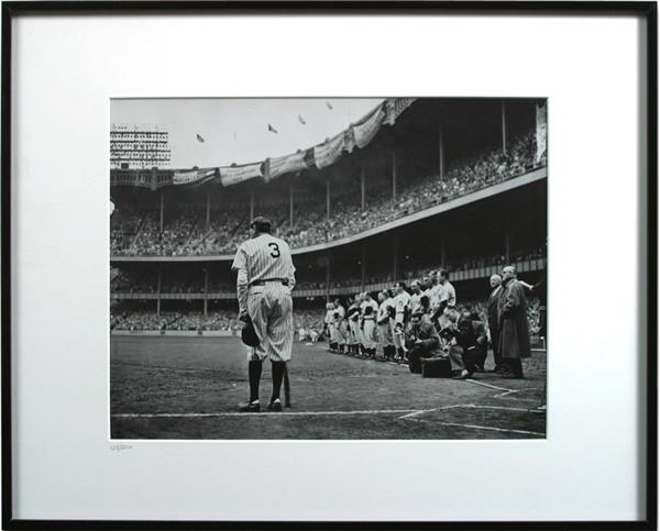 - “The Babe Bows Out” By Nat Fein Limited Edition 
Photograph